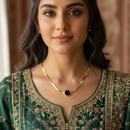 Roma Noir Circle Choker