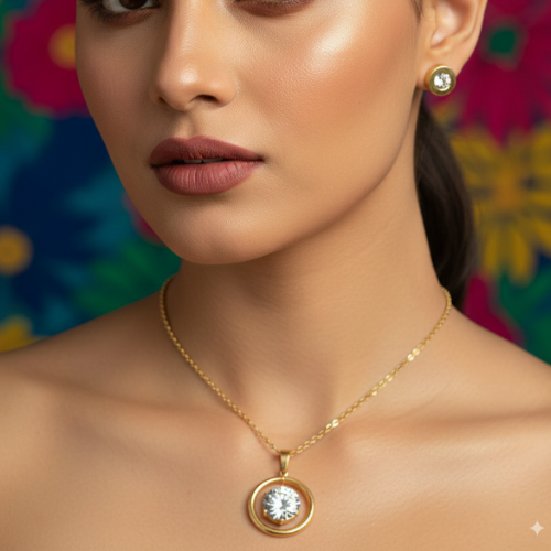 Aurelia Radiance Set (Necklace + Earrings)