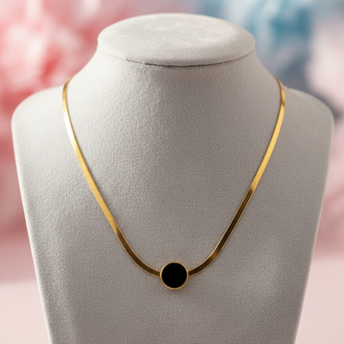 Roma Noir Circle Choker