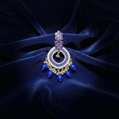 Noir Elegance Hoop Earrings