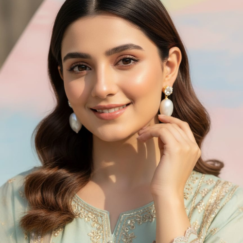 Elegant Crystal Gemstone Drop Earrings
