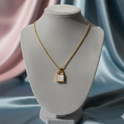 Luxe Lock Pendant Necklace