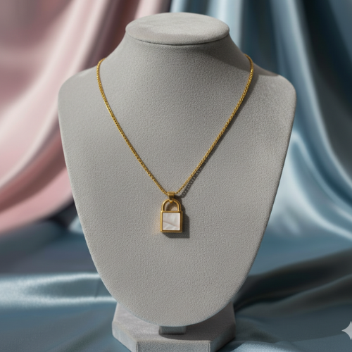Luxe Lock Pendant Necklace